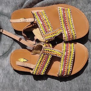 Volatile size 7 jeweled sandals